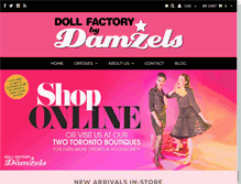 Tablet Screenshot of damzels.com